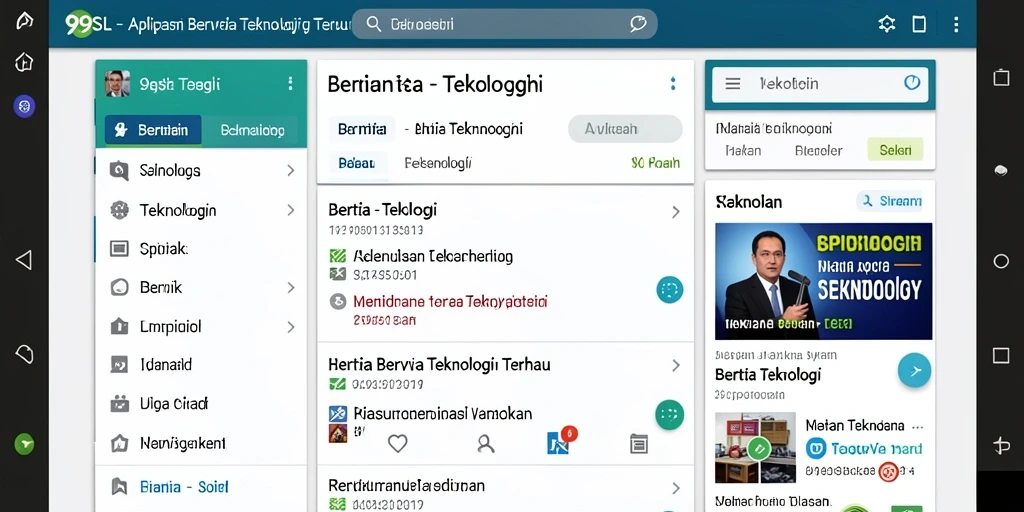 Tampilan antarmuka aplikasi 99SL yang modern dan fungsional.