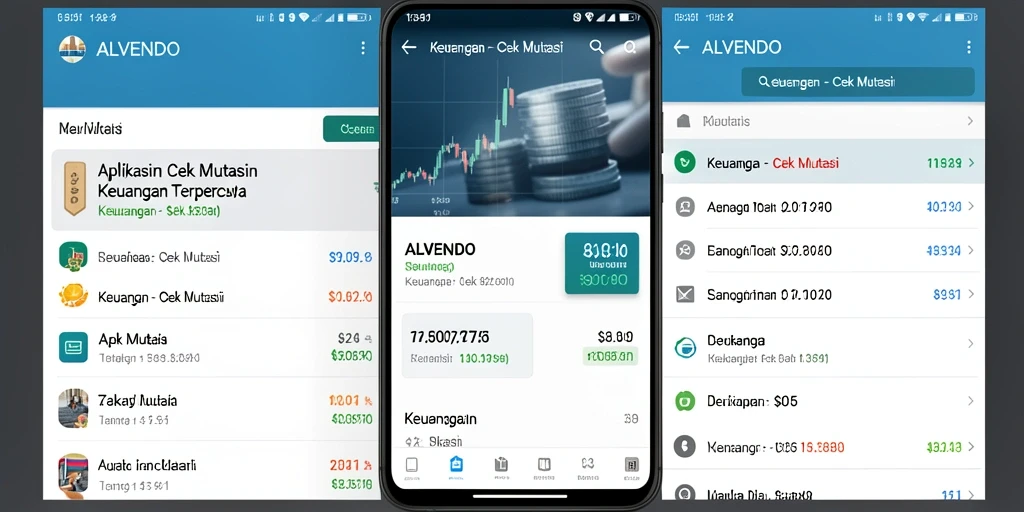 Tampilan antarmuka ALVENDO dengan fitur Cek Mutasi yang intuitif.