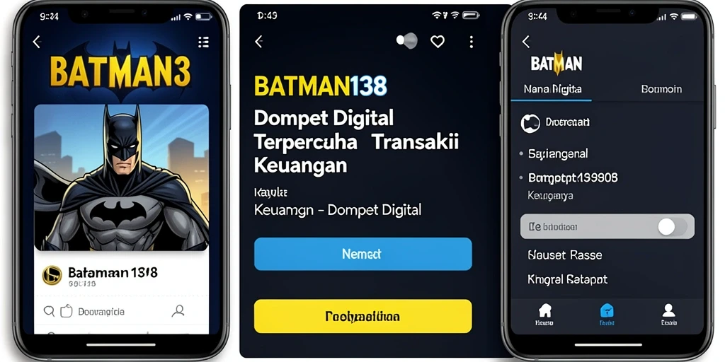 Antarmuka aplikasi BATMAN138 yang sederhana dan fungsional.