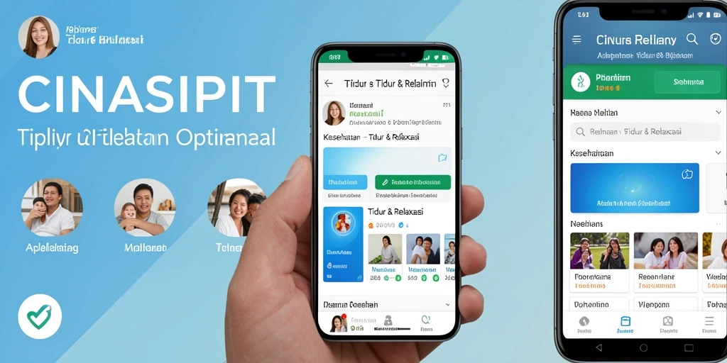 Tampilan antarmuka CINASIPIT yang mendukung relaksasi.