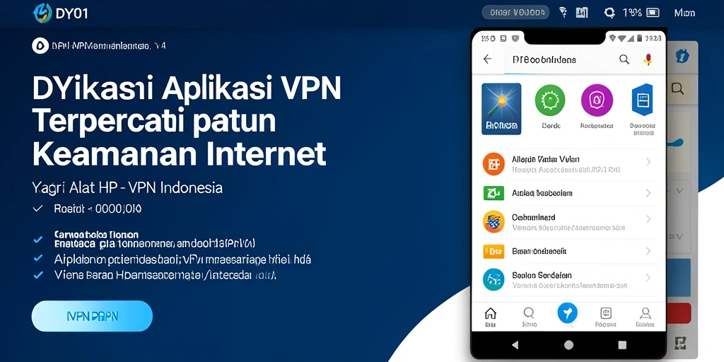 Tampilan antarmuka aplikasi DY01 yang sederhana dan efektif.