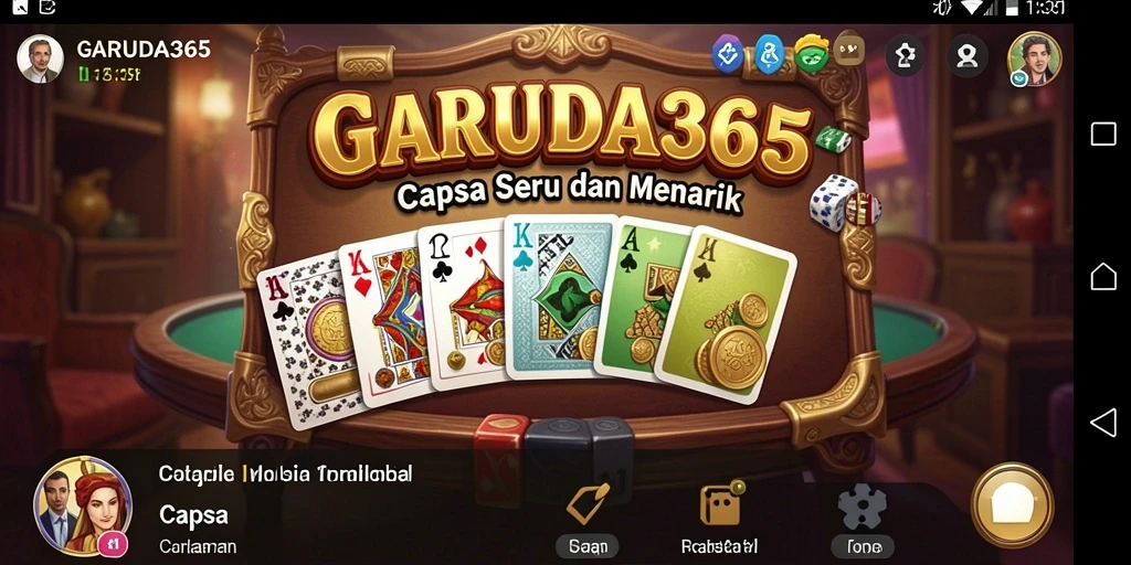 Tampilan antarmuka menarik dan intuitif dari GARUDA365.