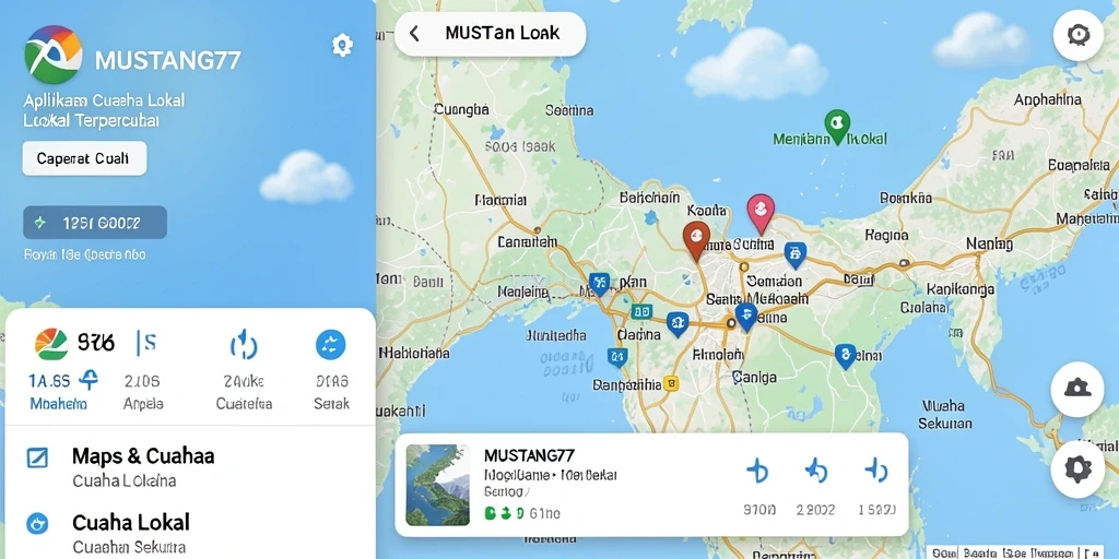 Antarmuka aplikasi Cuaca Lokal MUSTANG77 yang informatif dan mudah dibaca.