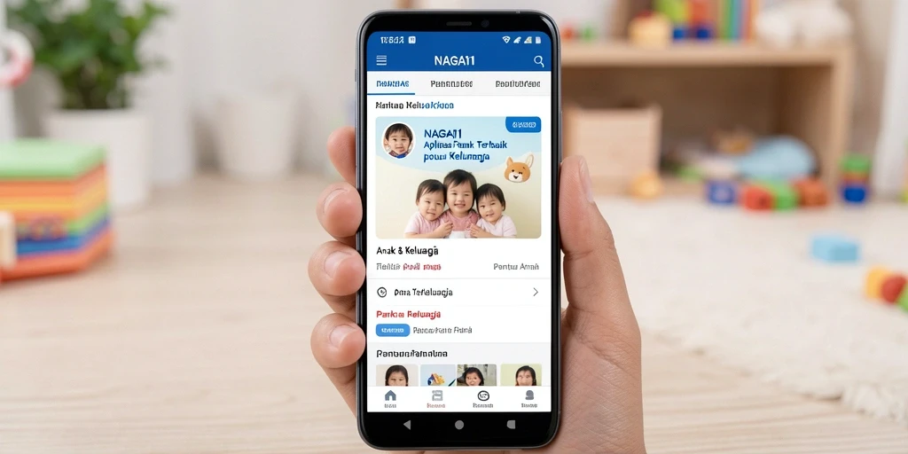Tampilan antarmuka NAGA11 yang intuitif dan fungsional untuk Pantau Anak.
