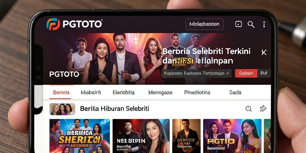 Antarmuka PGTOTO yang modern dan user-friendly untuk berita selebriti.