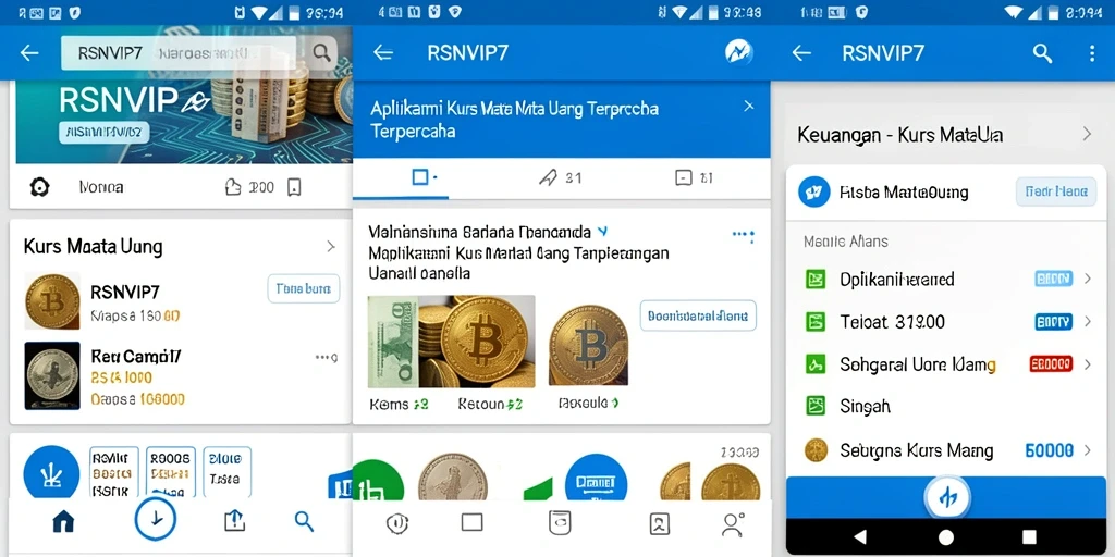 Antarmuka RSNVIP7 yang menampilkan grafik nilai tukar mata uang.