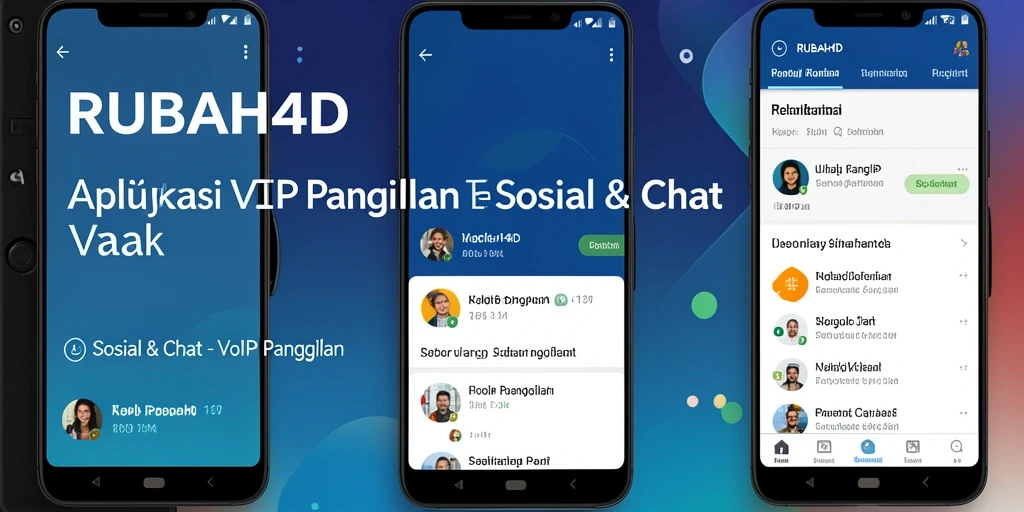 Tampilan antarmuka RUBAH4D untuk VoIP Panggilan yang intuitif.